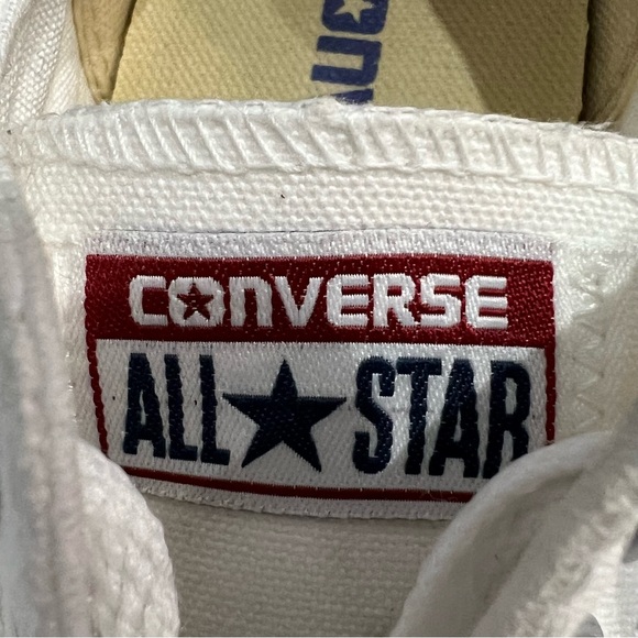Converse Chuck Taylor All Star Low Top White Sneakers - Picture 8 of 13